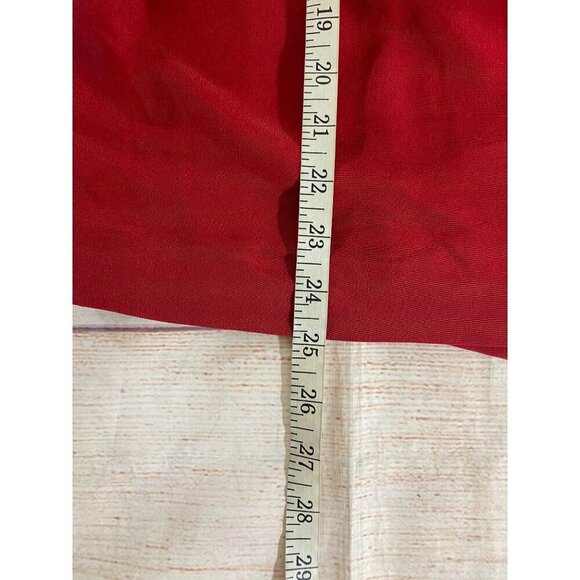 Dana Buchman Women's Red 100% Silk A Line Pencil Skirt - 10 - Picture 3 of 12